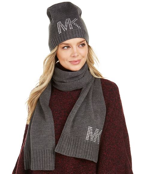 michael michael kors 2 pc scarf & hat set|Michael Kors ladies hat.